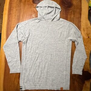 PAKA 100% Alpaca Men's Sweater XXL 2XL Long Sleeve Pullover Hooded Knit WW6